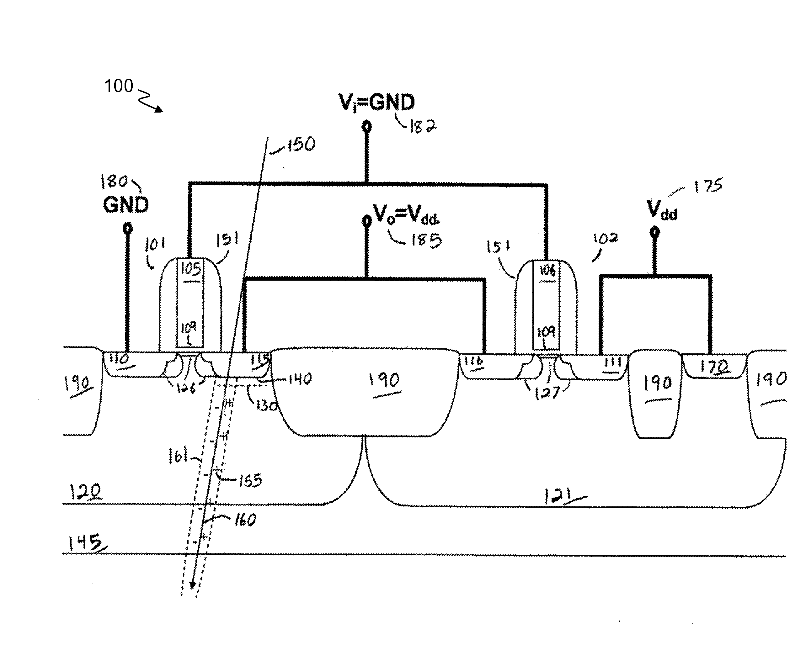 Method of manufacturing a CMOS device with zero soft error rate