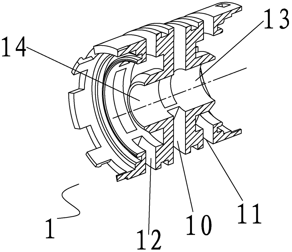 A connecting rod inter-sealing water separation structure