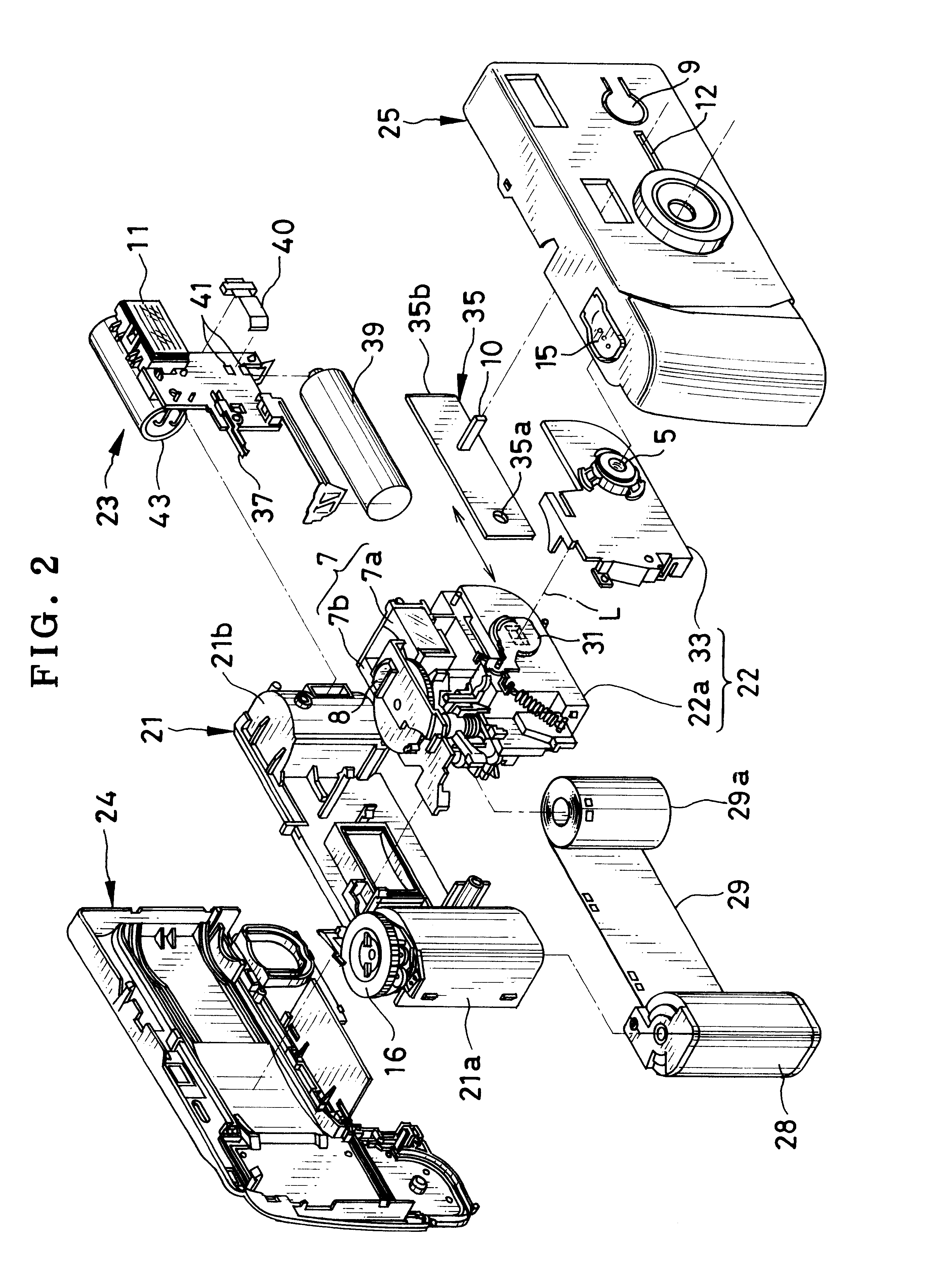 Lens-fitted photo film unit with flash device
