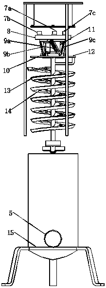 A magnetic shock separation centrifugal water treatment reactor