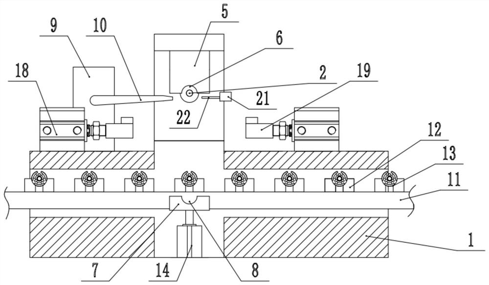 Rotor spot welding device