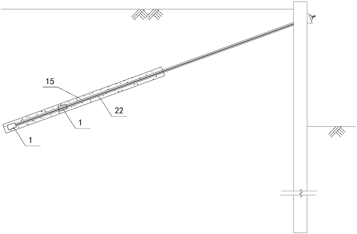 Recoverable U-shaped anchor cable for main bar of working cable and using method thereof