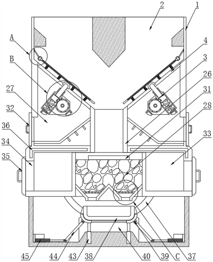 Aluminum alloy recycling device for building solid waste