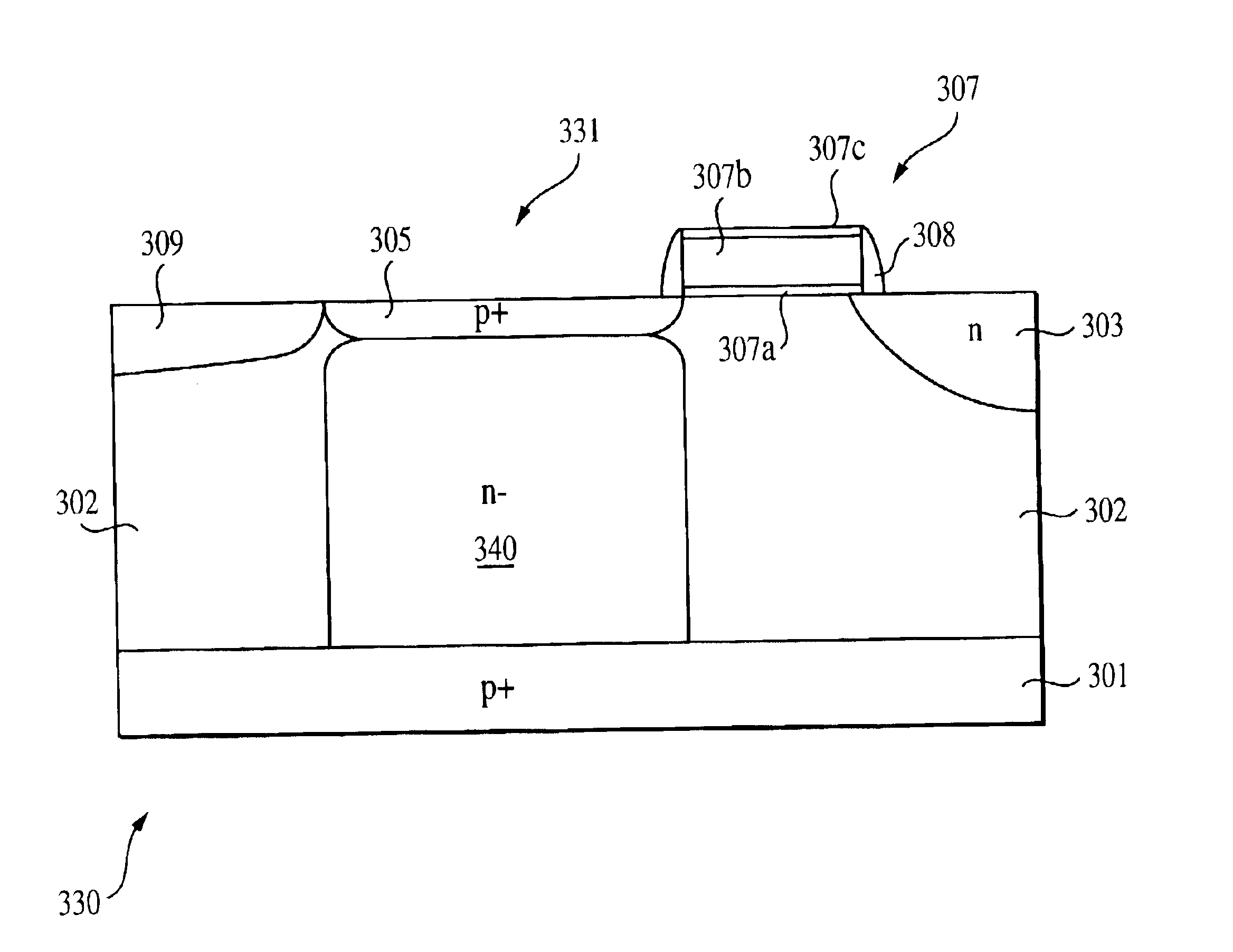 Double pinned photodiode for CMOS APS and method of formation