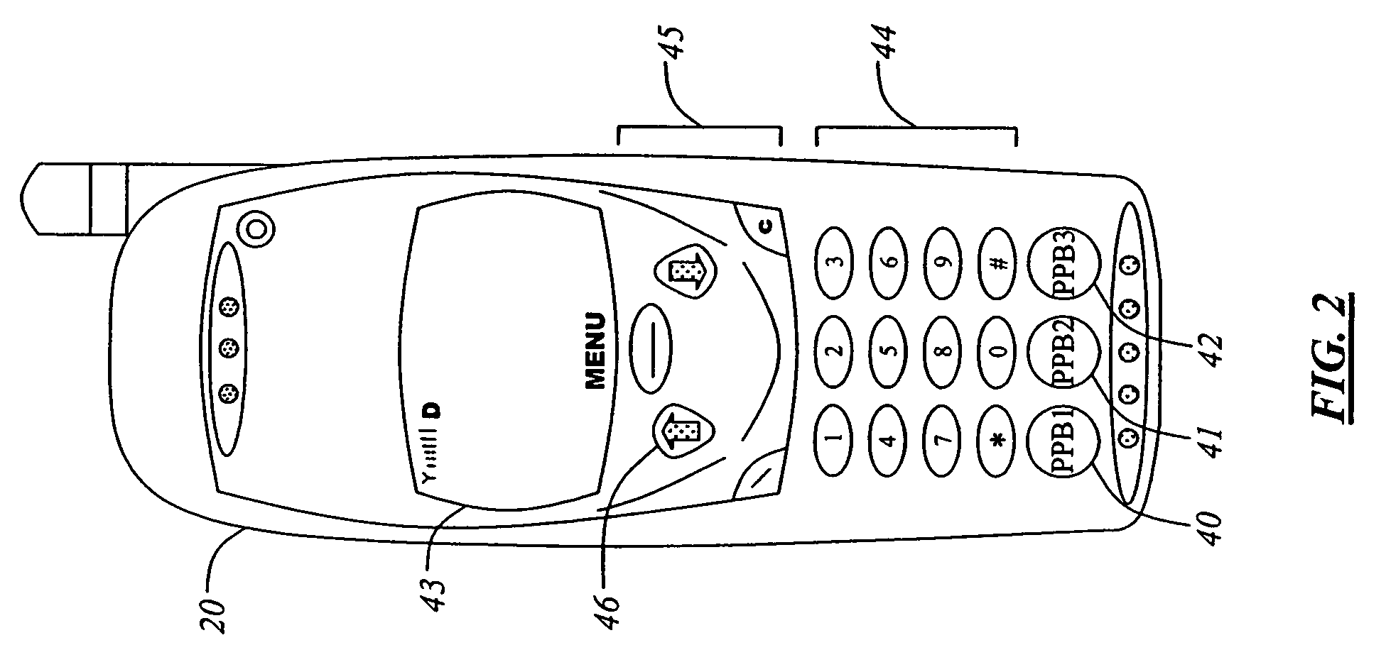 Telephone with dynamically programmable push buttons for access to advanced applications