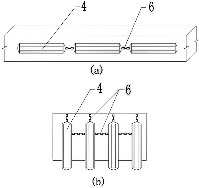 Cylindrical composite material bridge anti-collision device