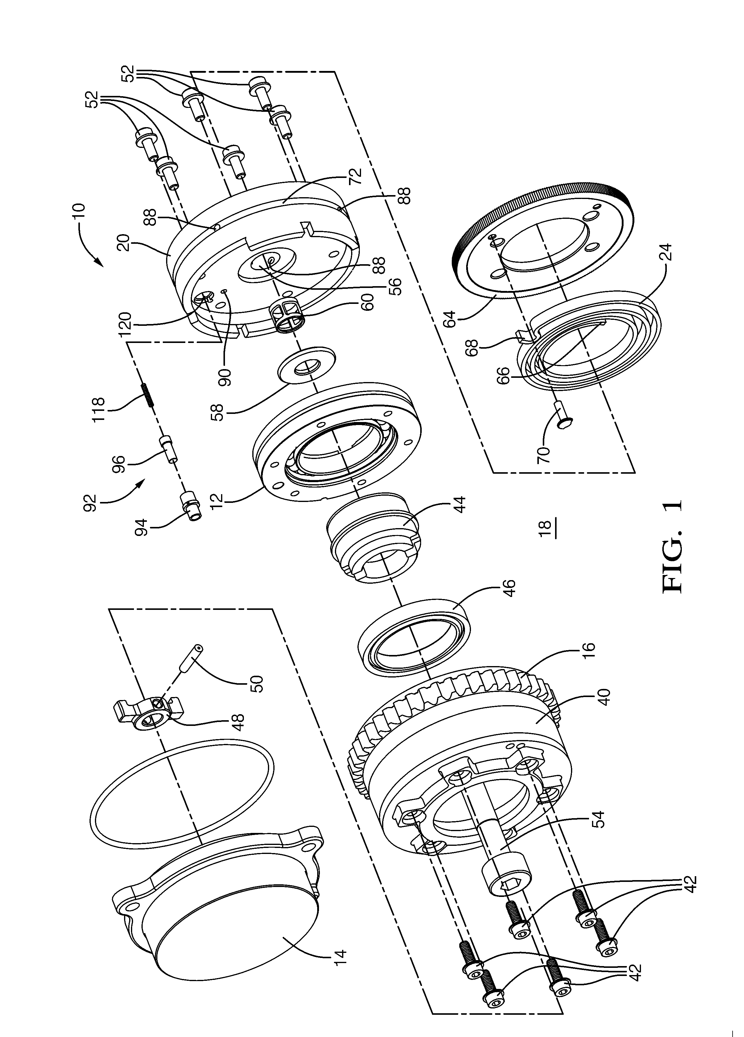 Harmonic Drive Camshaft Phaser with Lock Pin for Selectivley Preventing a Change in Phase Relationship