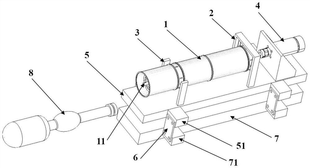 Suddenly-applied high-energy foundation excitation test bed for laboratory and test method