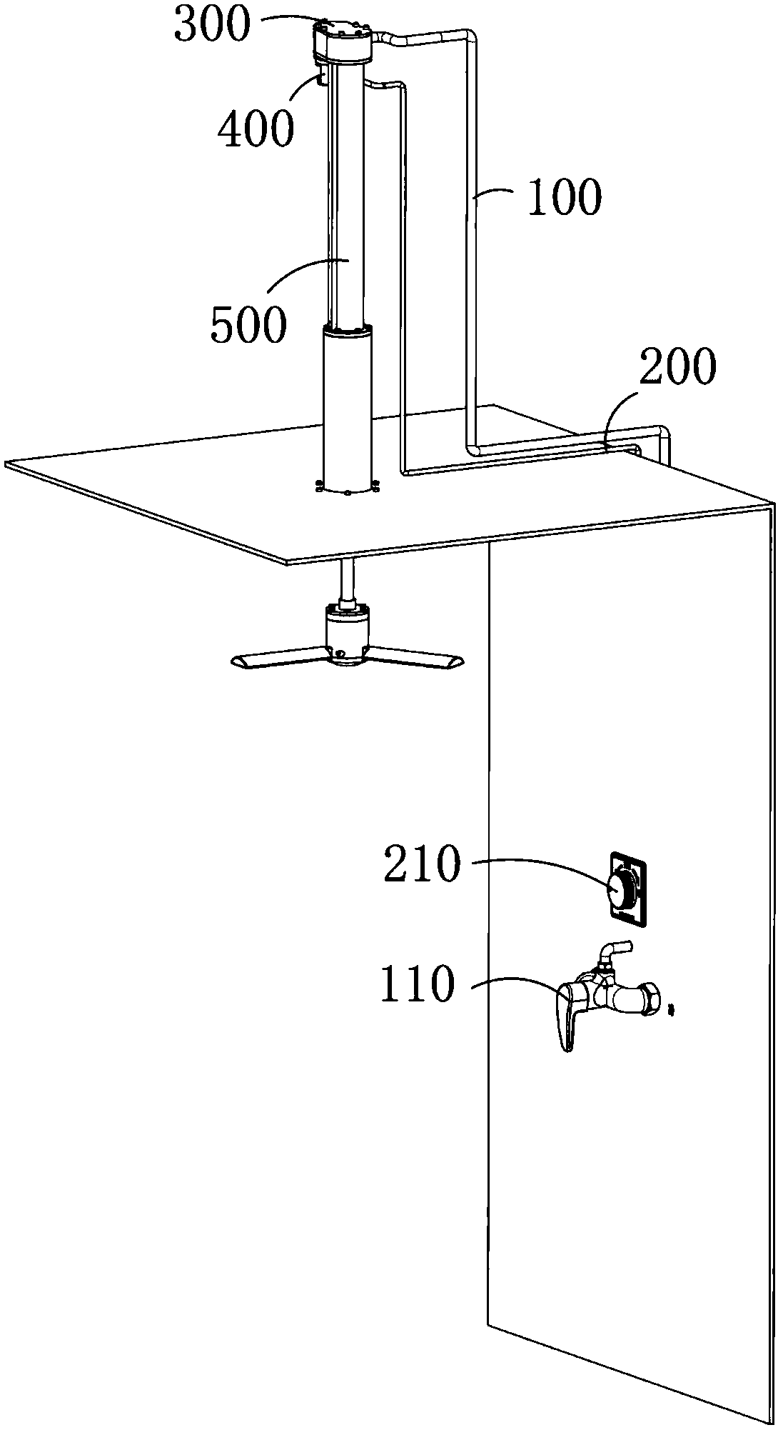 self-expanding-type-shower-nozzle-mounted-in-house-washroom-eureka