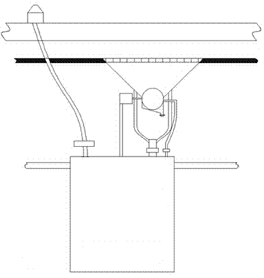 Cleaning device for municipal bridge guardrail with V-shaped bottom and using method thereof