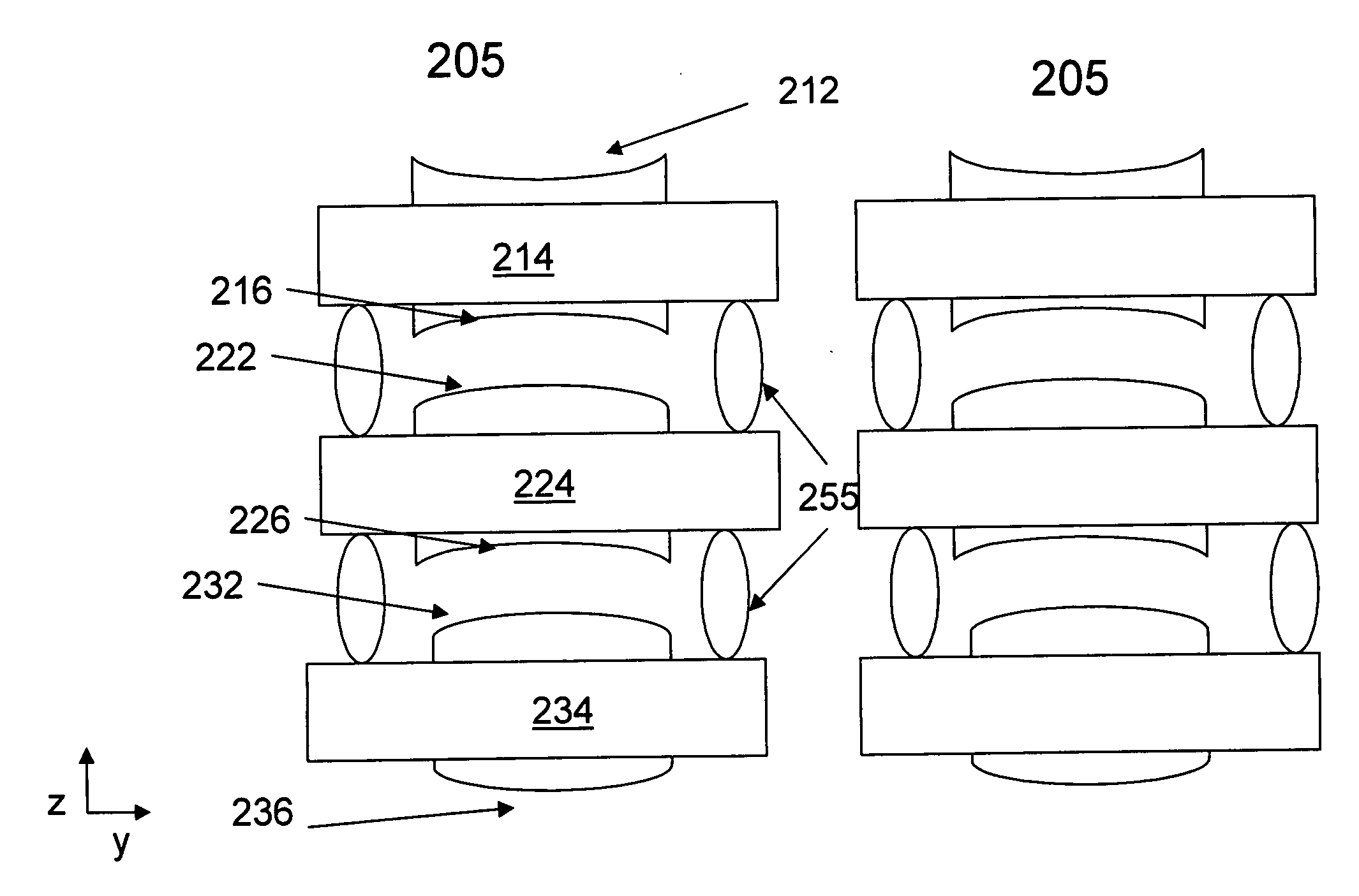 Optical device and associated methods