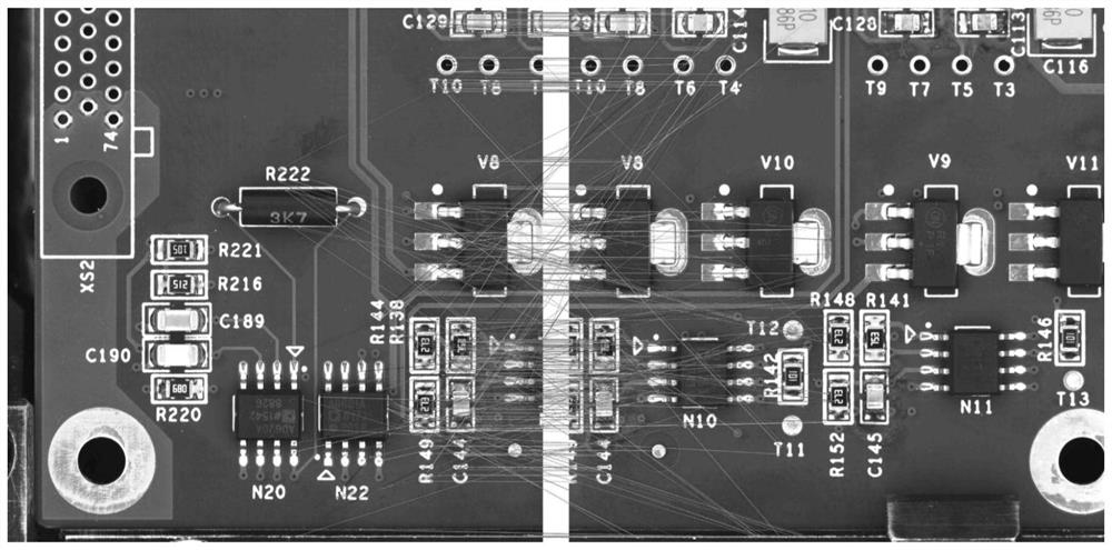 A circuit board image mosaic method based on clustering method to screen matching points