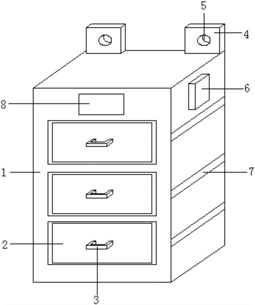 Intelligent drawer cabinet used for electric power system