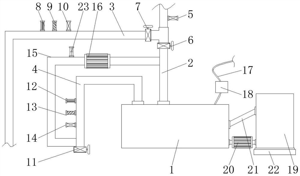 Ship domestic sewage discharge supervision device