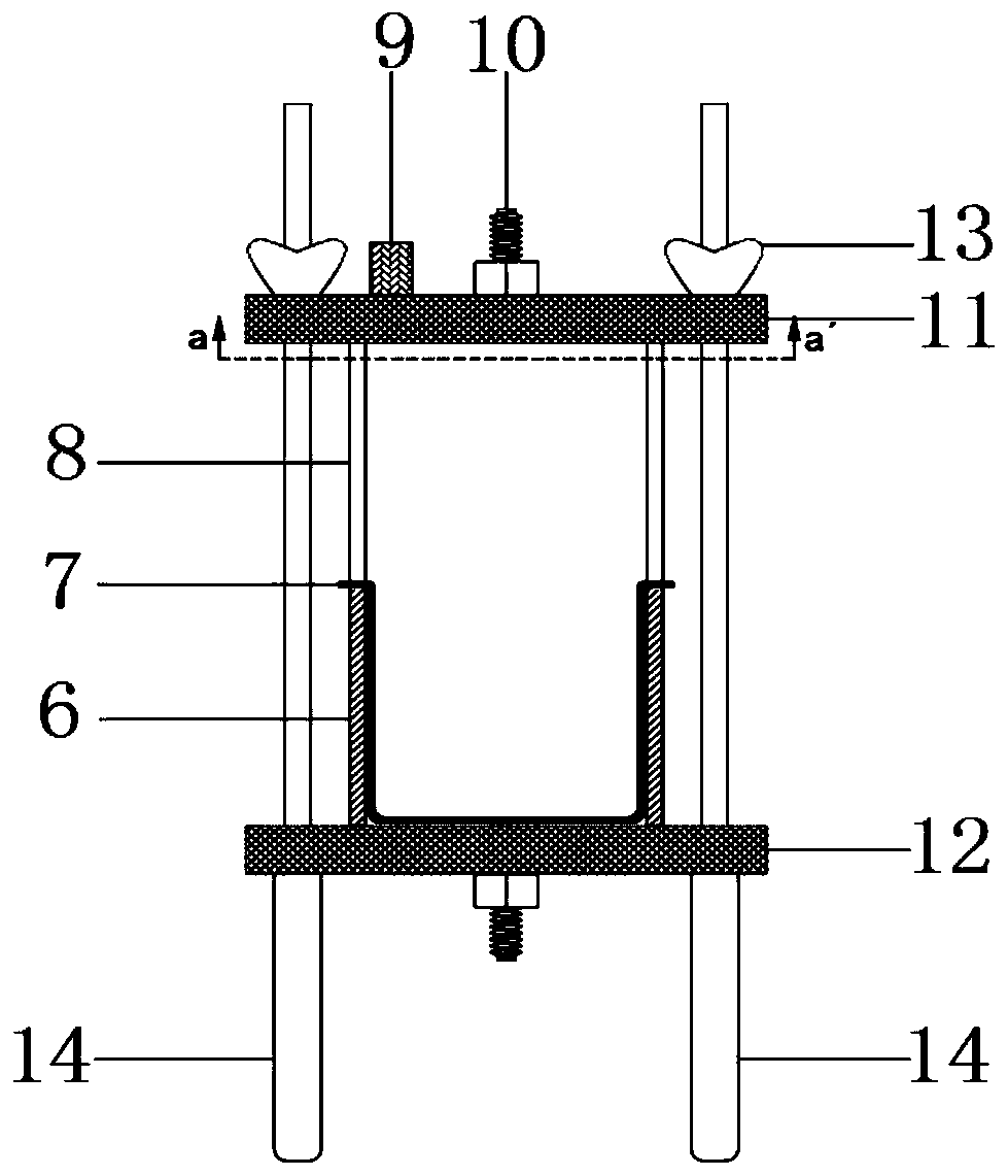 Test device for demoulding microbial-grouting reinforcing silt and method thereof