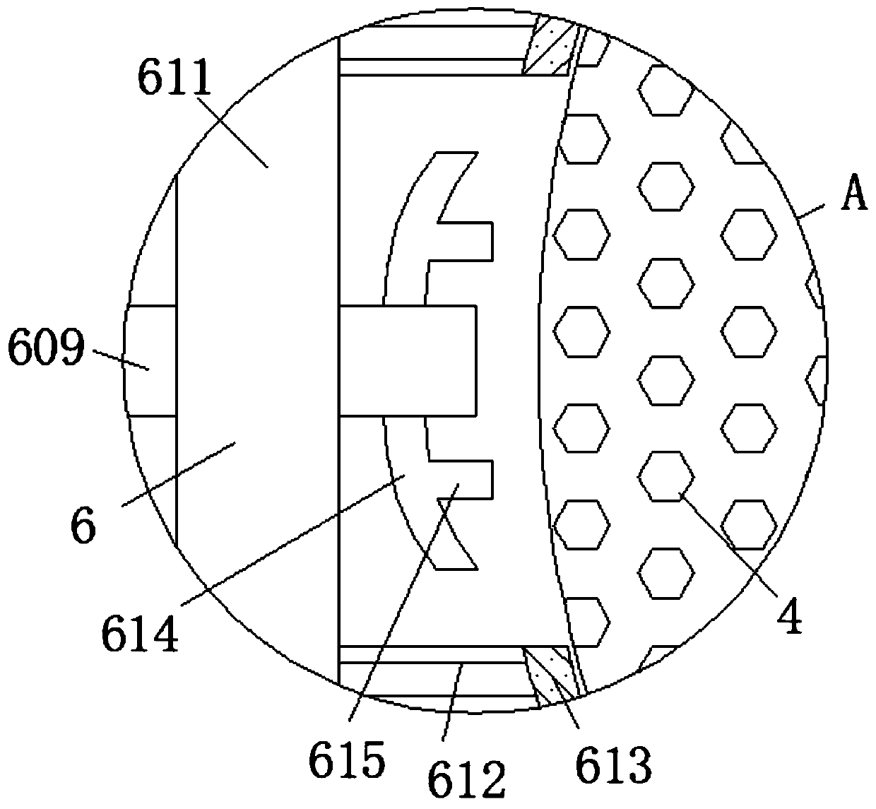 A moisture evaporating device for the umbrella surface of shopping malls based on ion collision