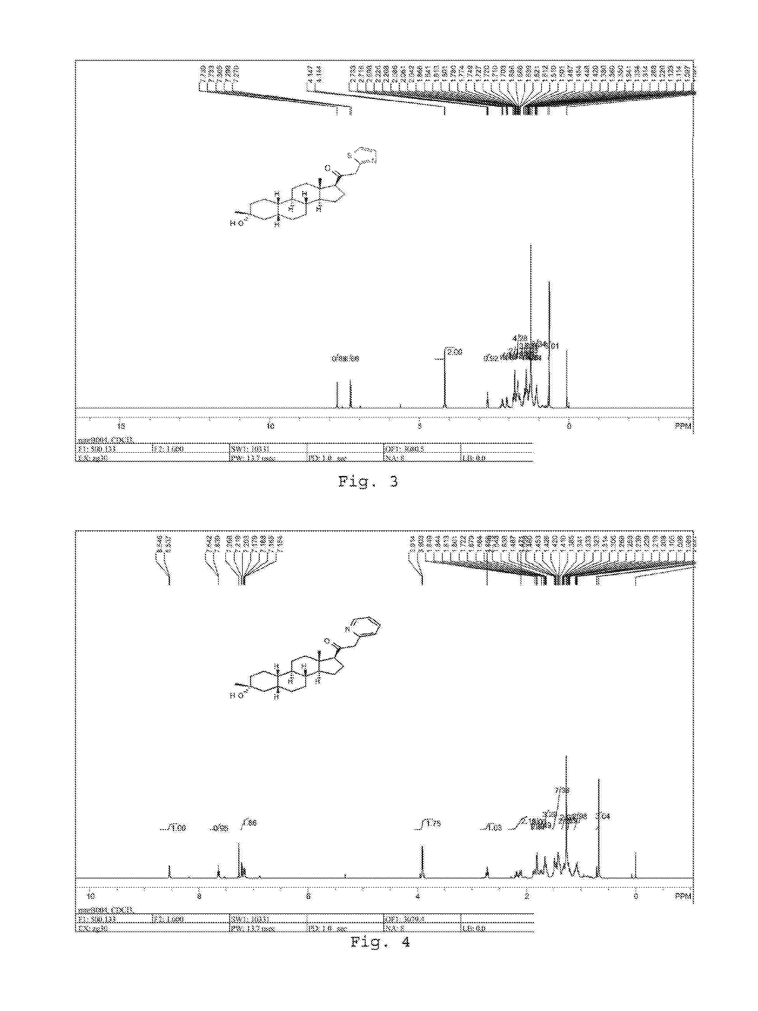 19-nor c3, 3-disubstituted c21-c-bound heteroaryl steroids and methods of use thereof