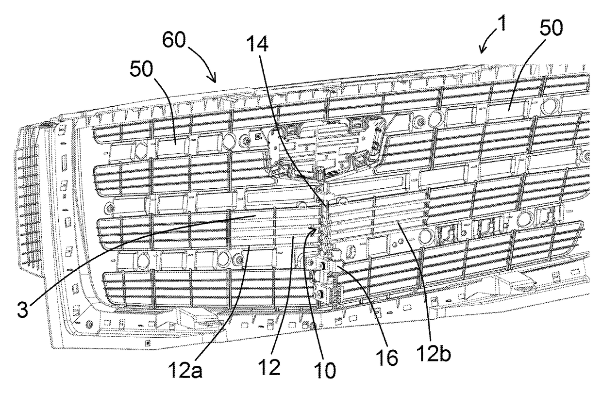 Active grille shutter