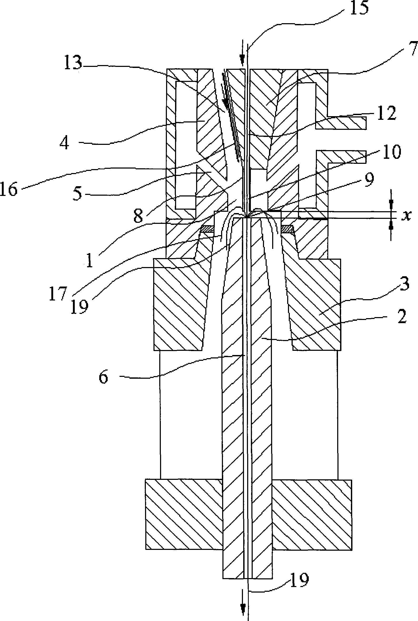 Air injection air vortex spinning apparatus capable of producing composite yarn