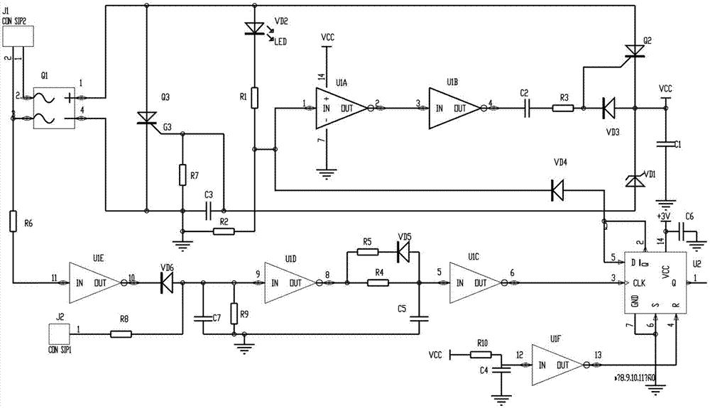 Zero voltage electronic touch switch