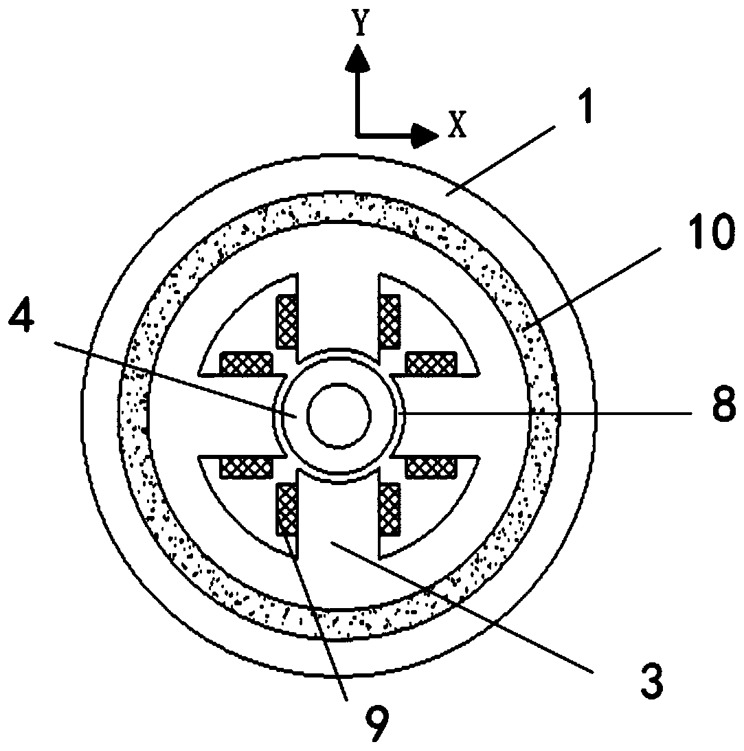 Permanent magnet biased magnetic suspension bearing