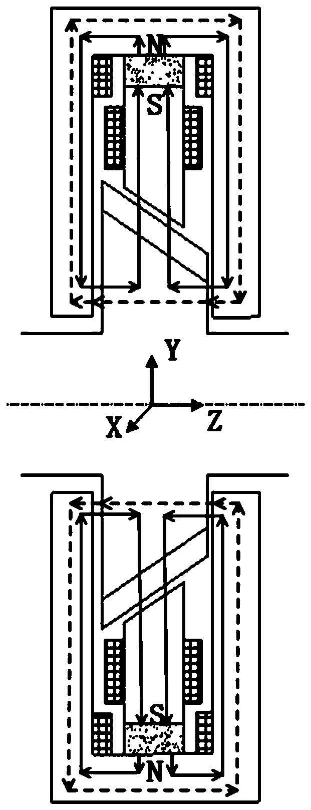 Permanent magnet biased magnetic suspension bearing