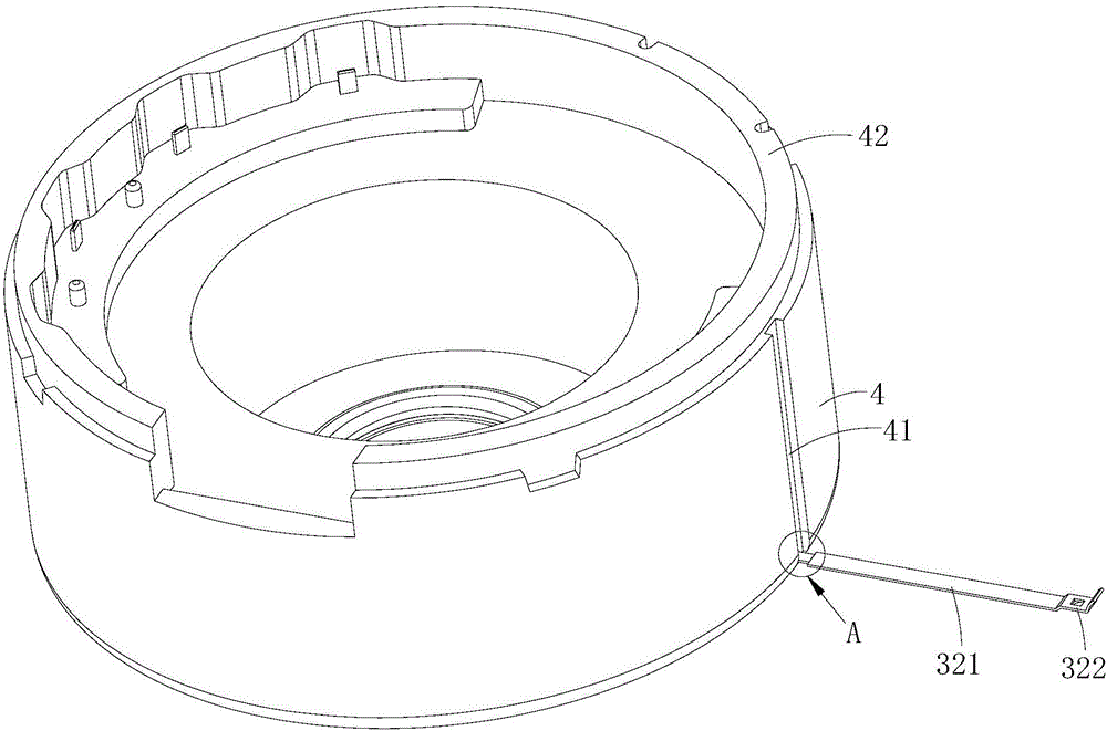 Bearing electric corrosion prevention structure of plastic package motor