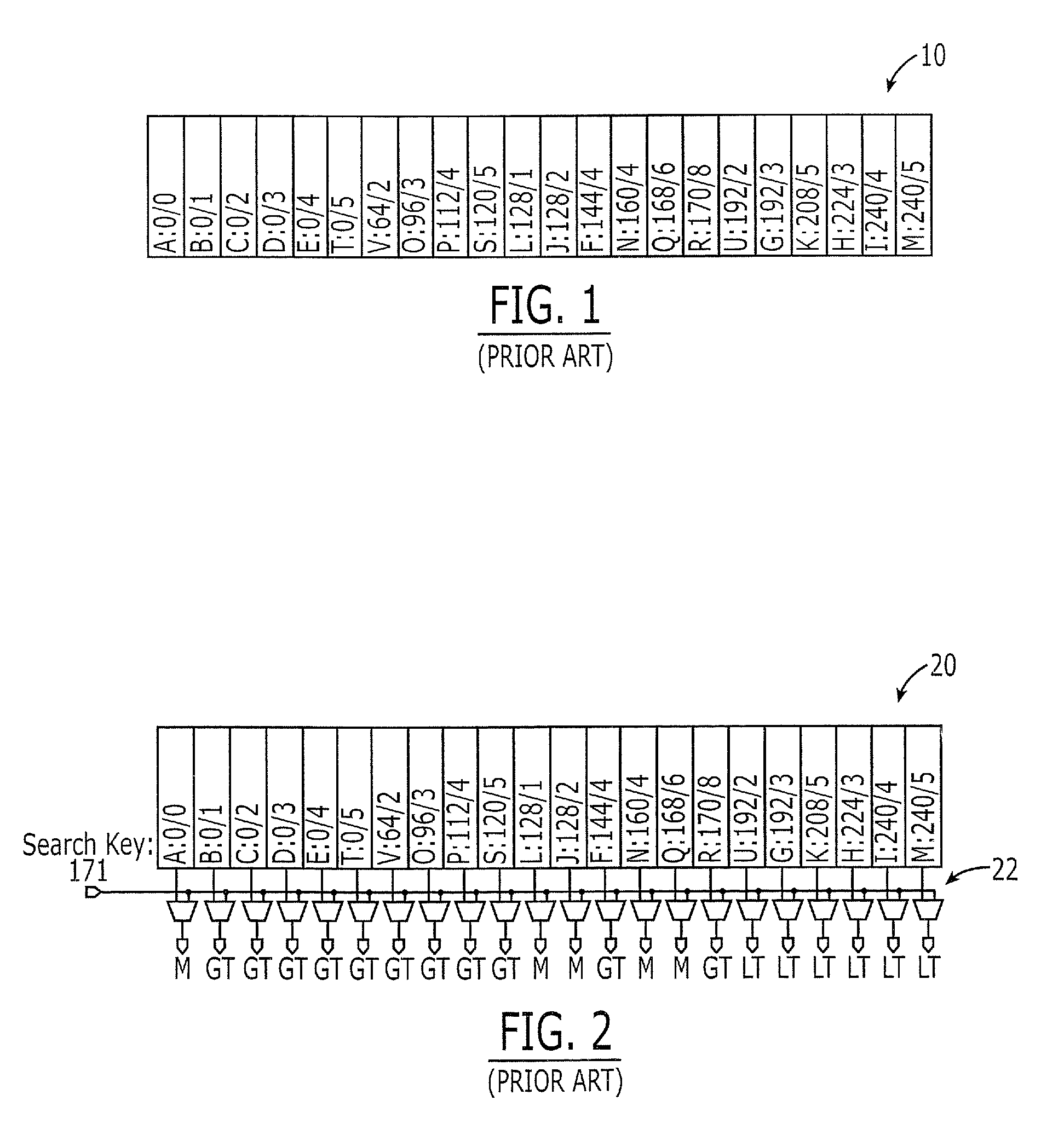 Integrated search engine devices and methods of updating same using node splitting and merging operations