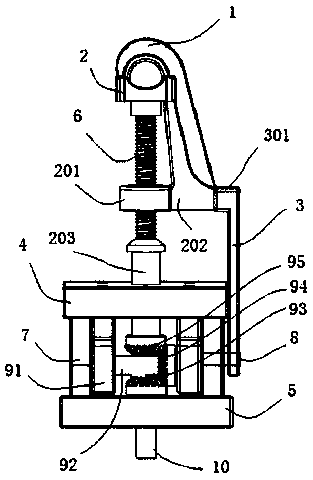 An angle-adjustable grounding wire clamp