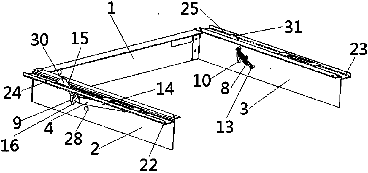 Lifting mechanism for decorative cover of range hood