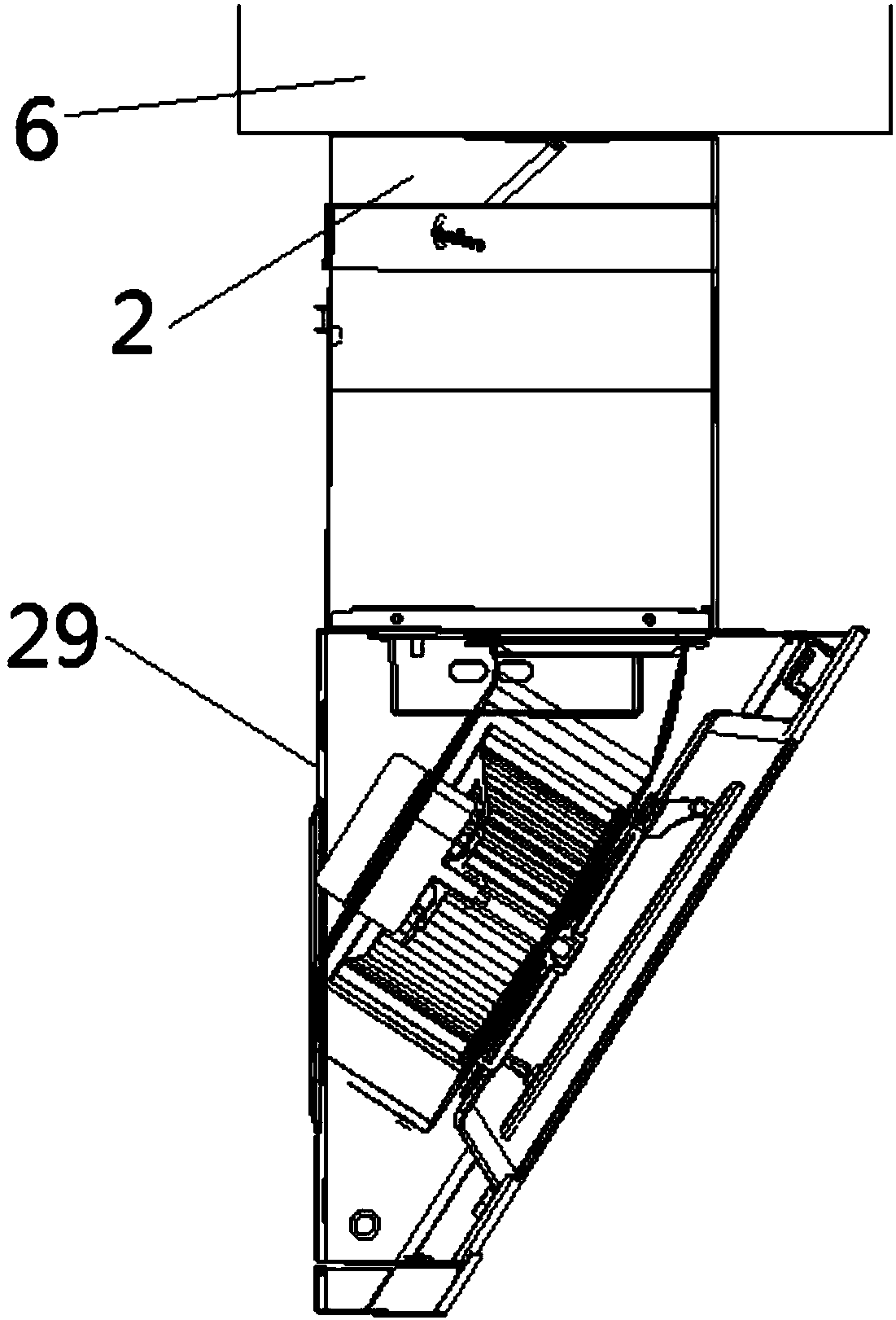 Lifting mechanism for decorative cover of range hood