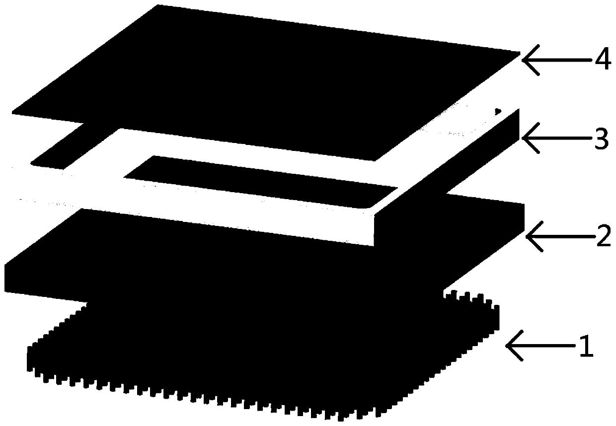 ltcc-based cga integrated packaging structure and its realization method