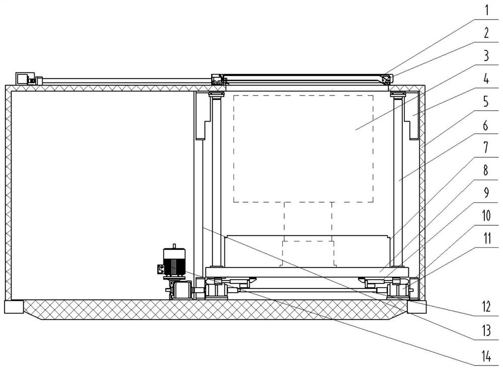 A high-rigidity electric lift insulation cabin