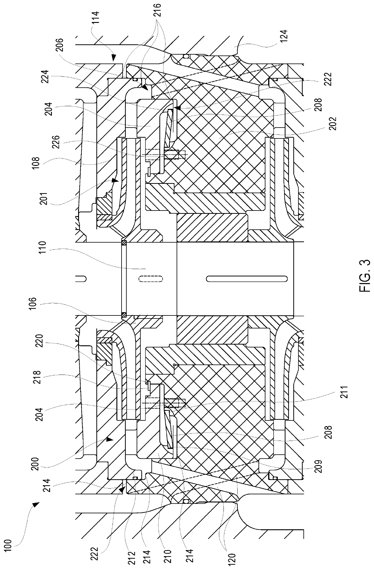 Compensation assemblies for fluid handling devices and related devices, systems, and methods