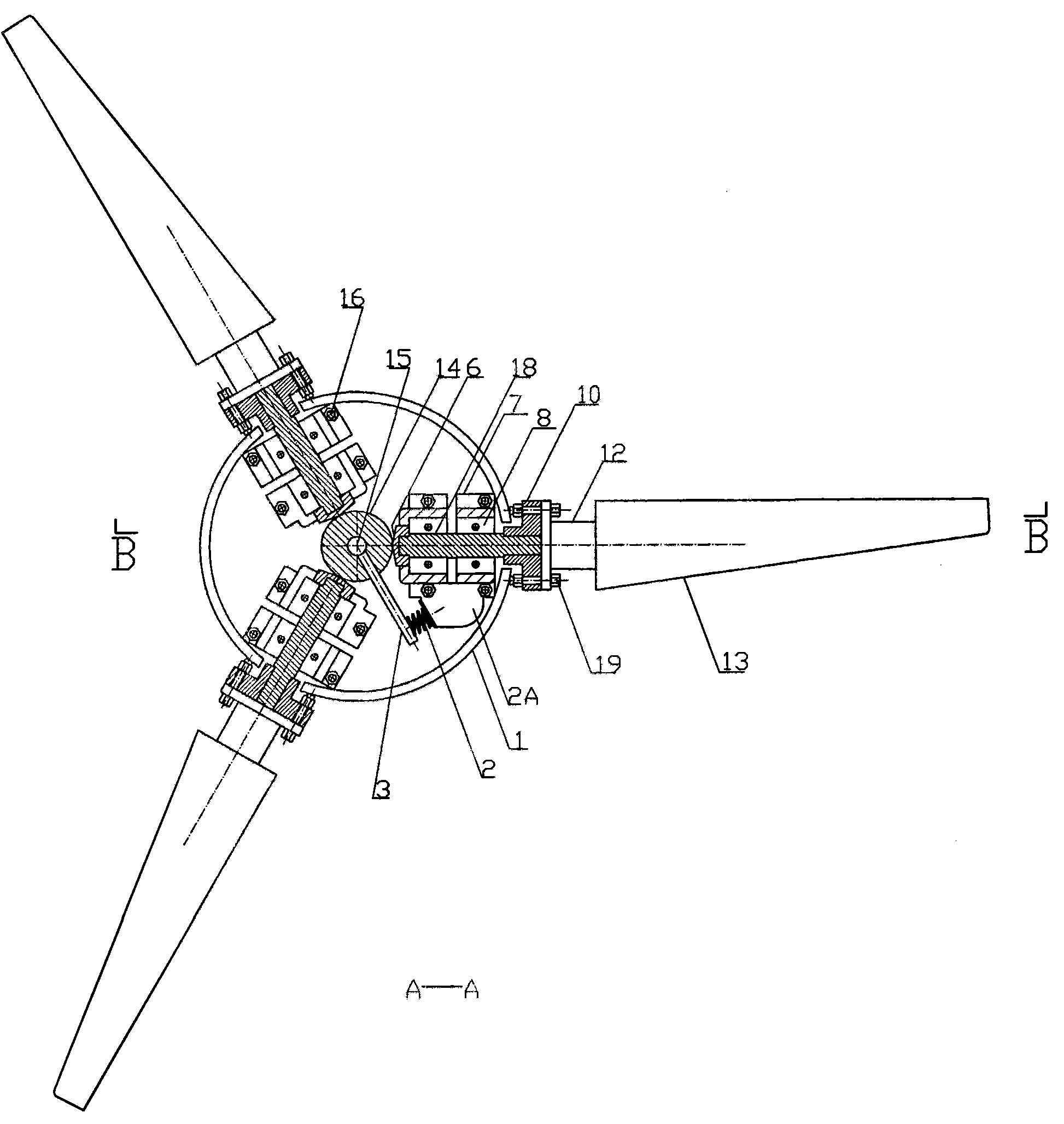 Wind driven generator with automatic adjustment of wind wing attitude