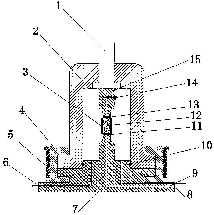 Testing method for mechanical property change of natural gas hydrate during decomposition