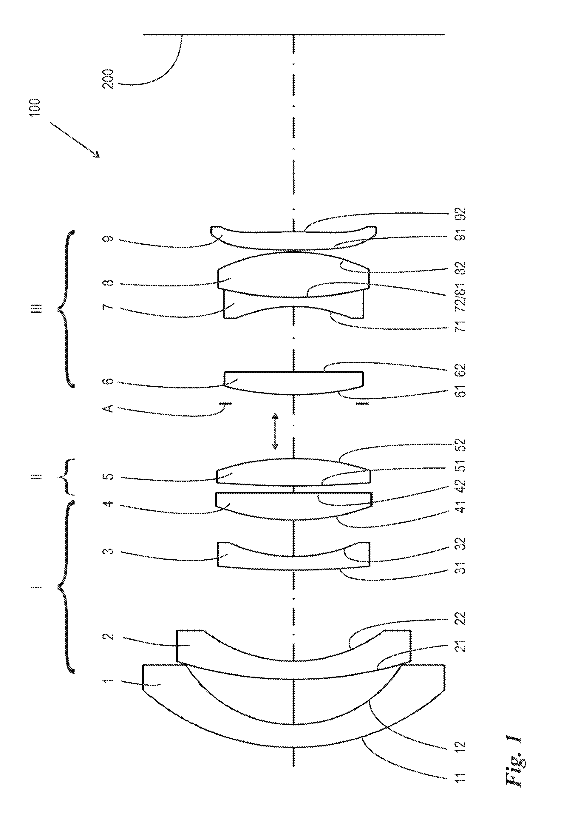 Photographic wide-angle lens system with internal focusing