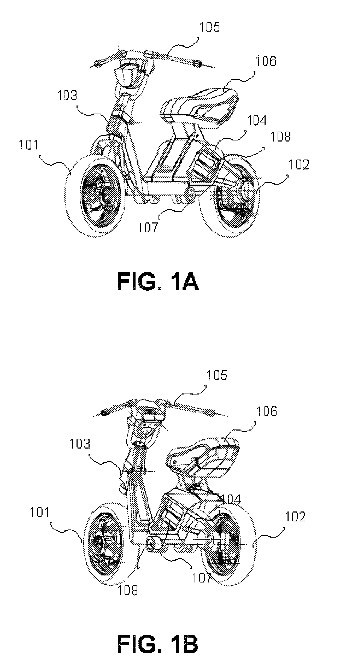 Folding motor scooter