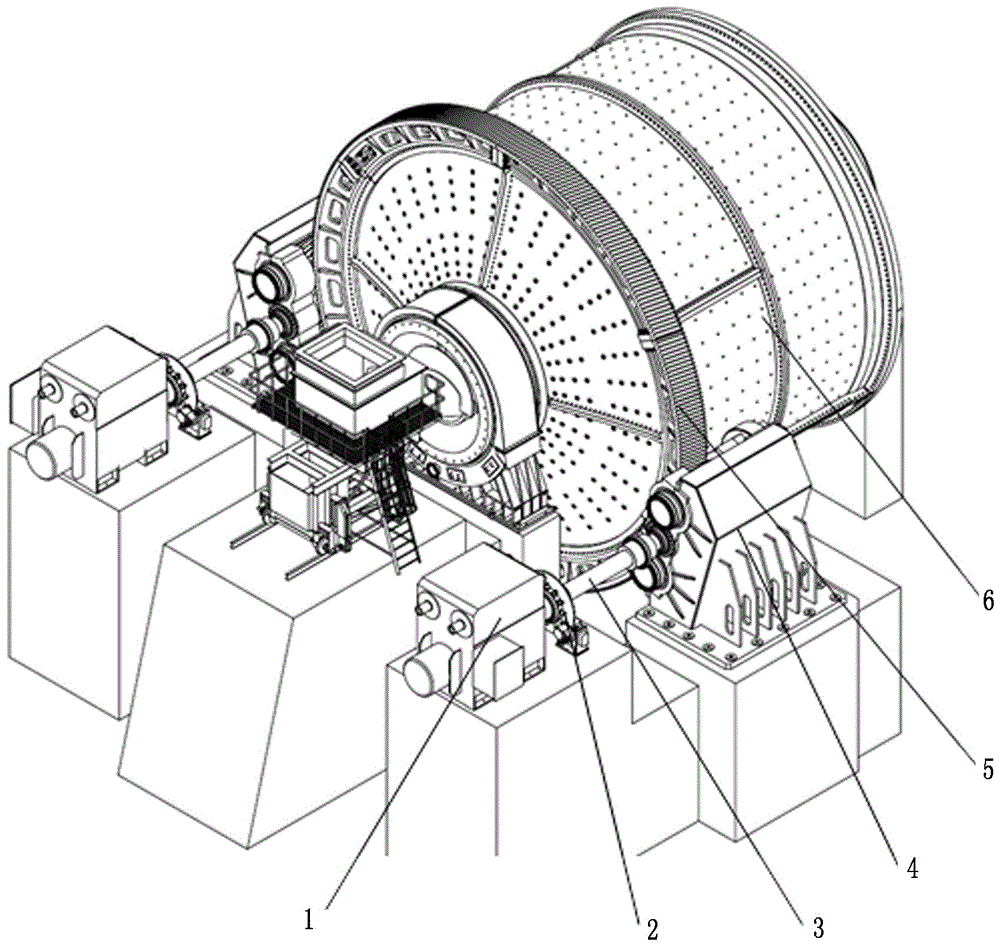 Single-input and double-output gear box and multi-point meshing gear driving system of ultra-large-sized mill