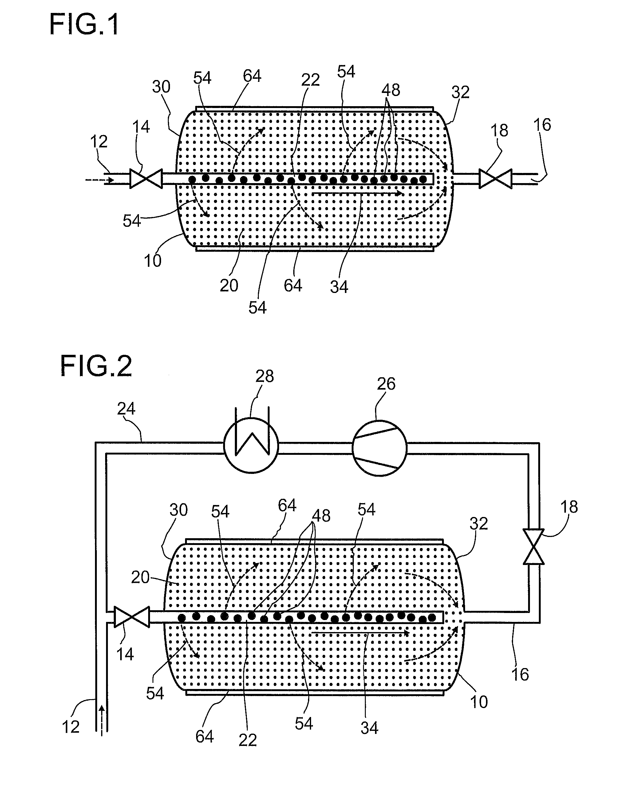 Filling device for a sorption store and sorption store