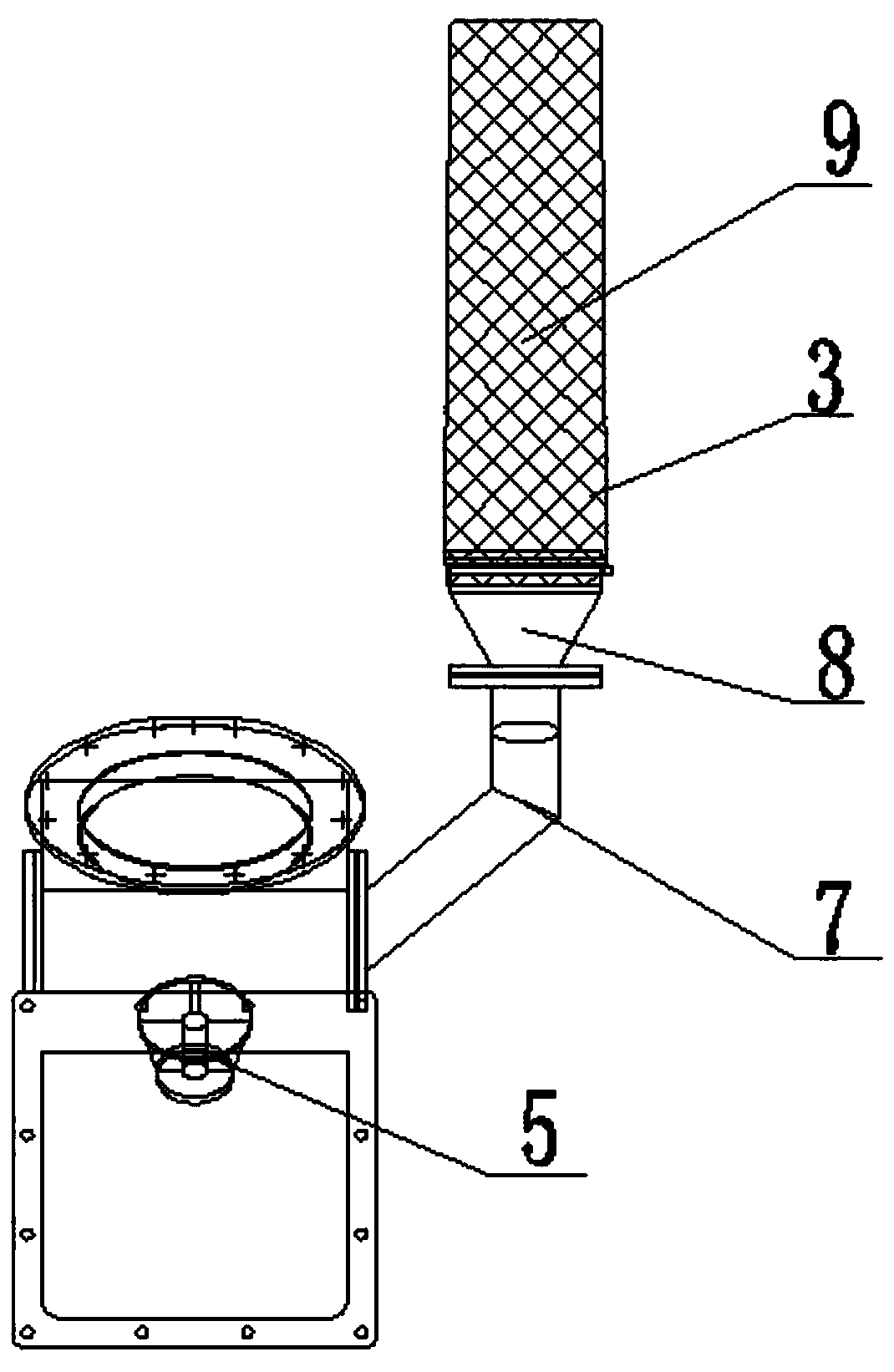 A lower hopper device