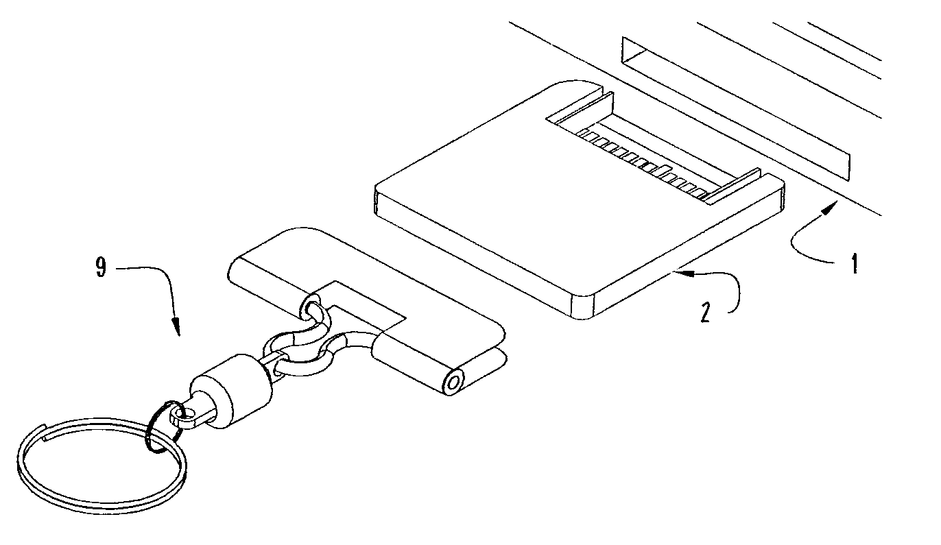 Apparatus for an attachment and carrying mechanism for electronic memory, data, or game cards or cartridges