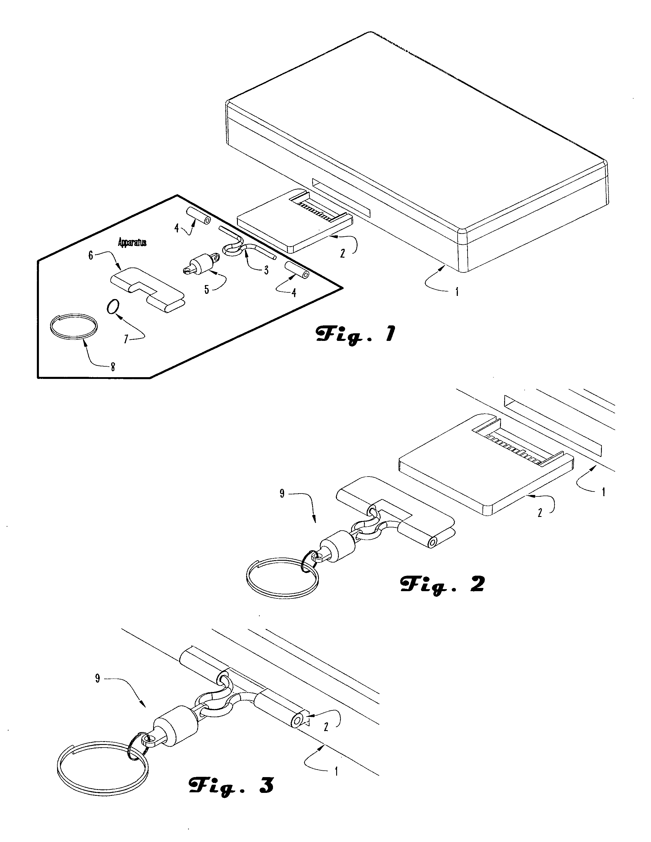 Apparatus for an attachment and carrying mechanism for electronic memory, data, or game cards or cartridges