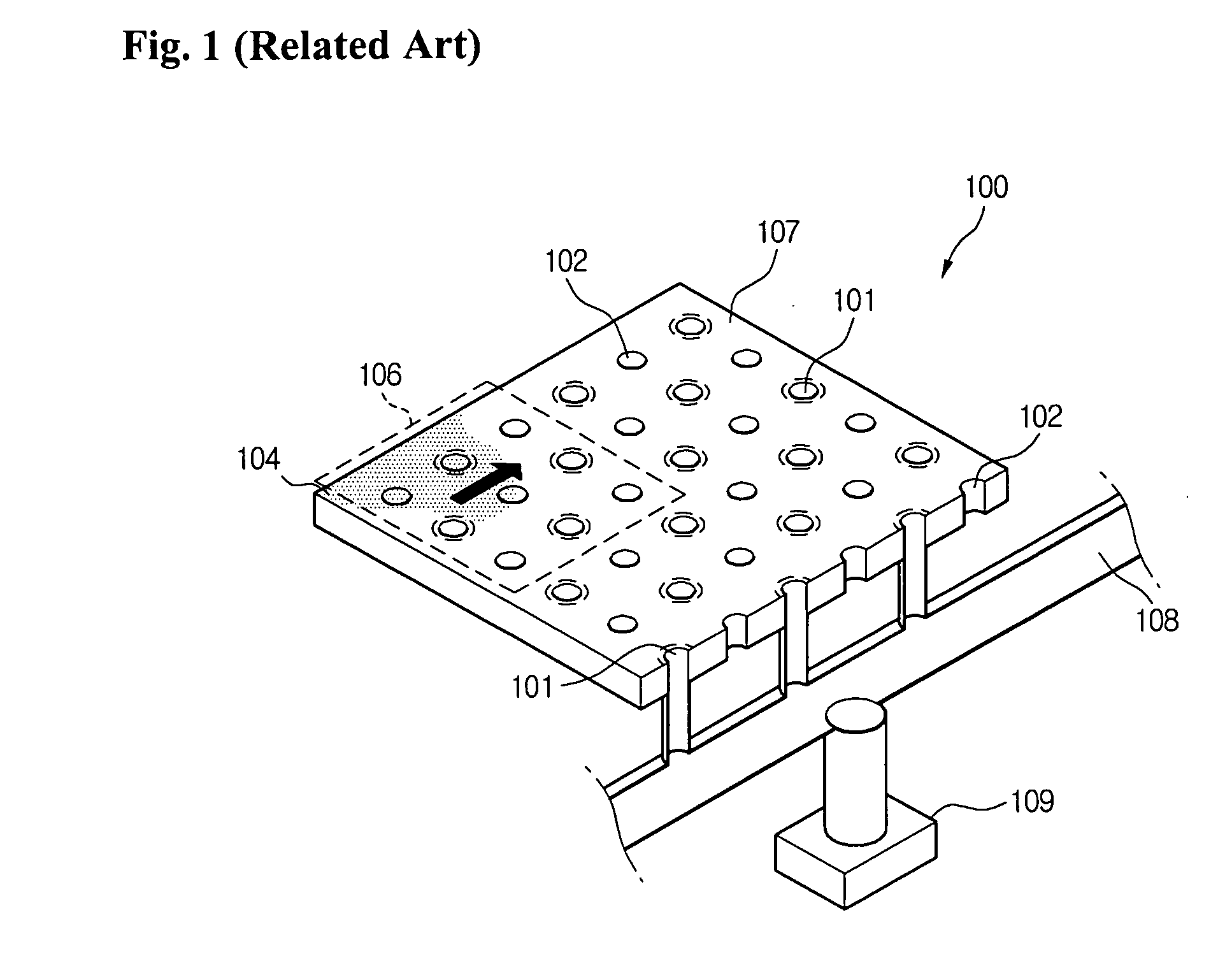 Support platform of non-contact transfer apparatus