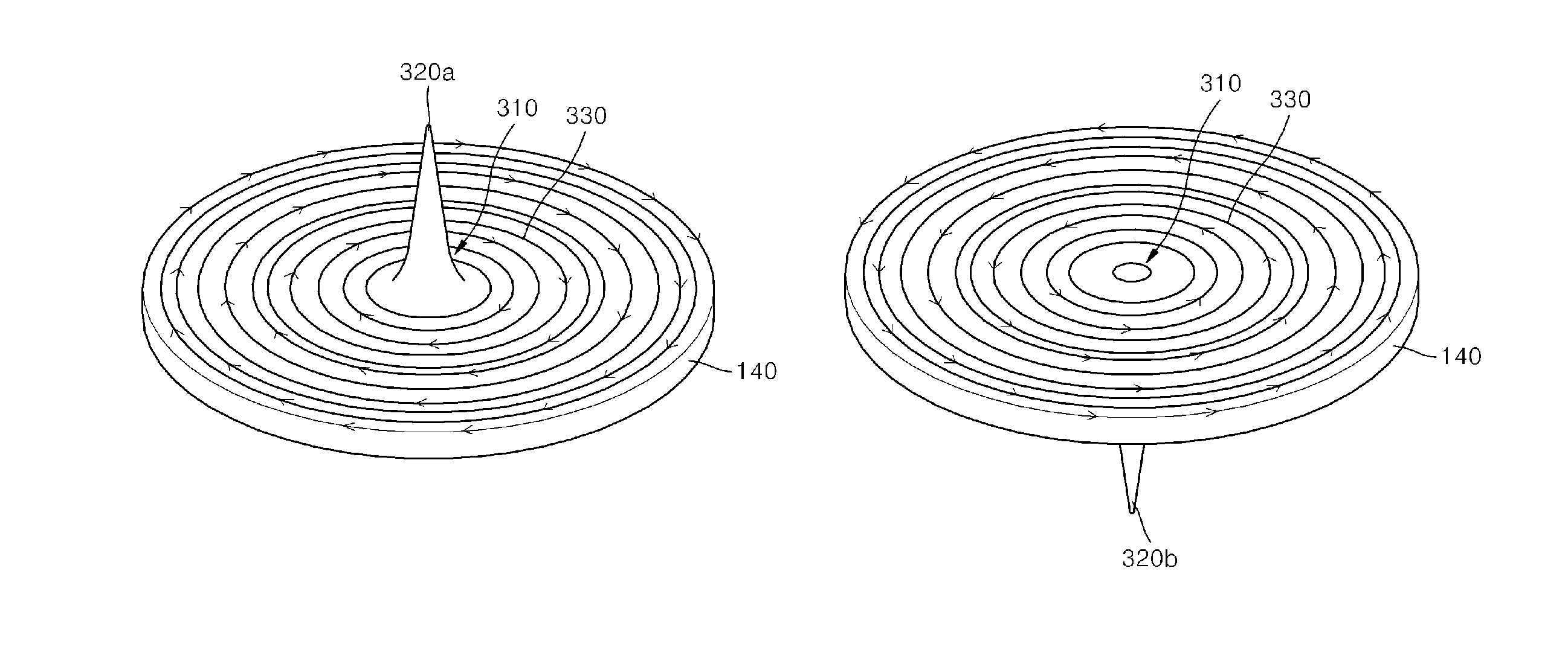 Method for recording of information in magnetic recording element and method for recording of information in magnetic random access memory