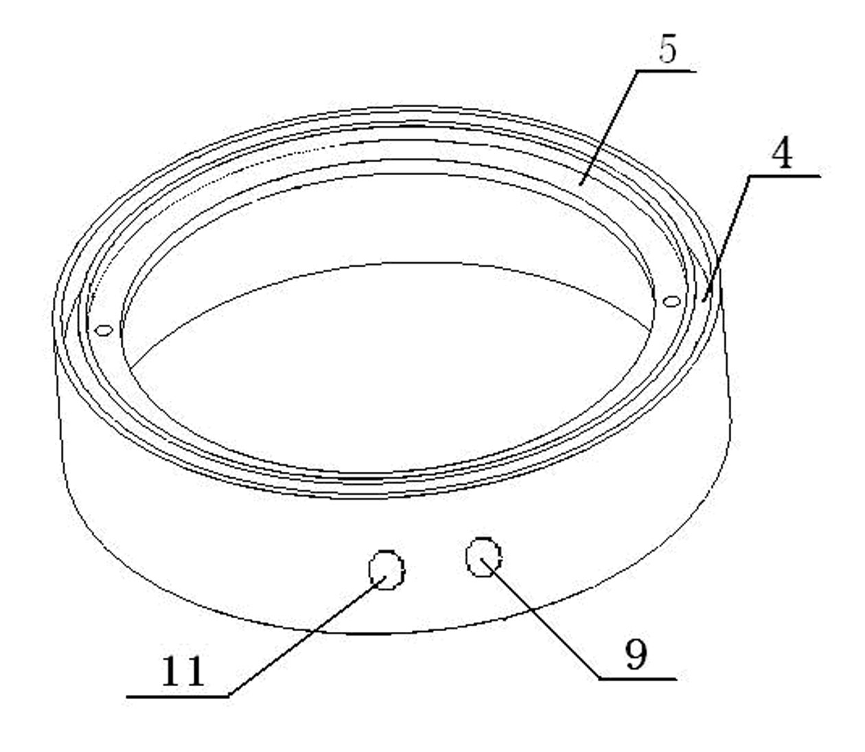 Packaging structure for vector hydrophone