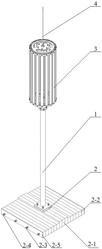 Pressurized roof communication tower and its installation method