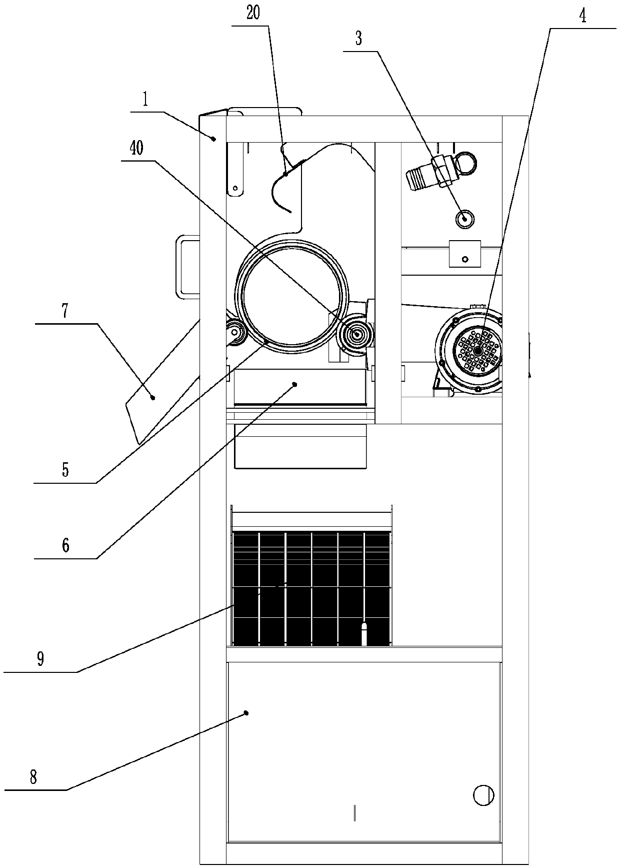 Industrial shrimp shell filtering machine