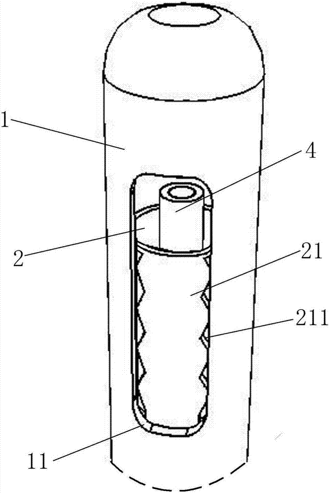 Double-sleeve type automatic liposuction needle tube and liposuction method implemented by same