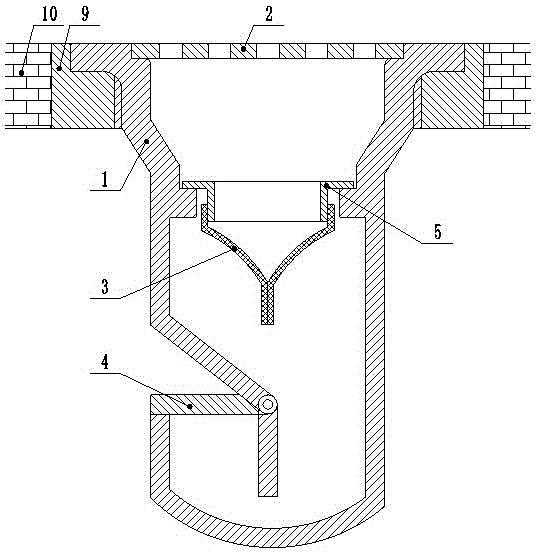 Anti-backflow water filter for drainpipe